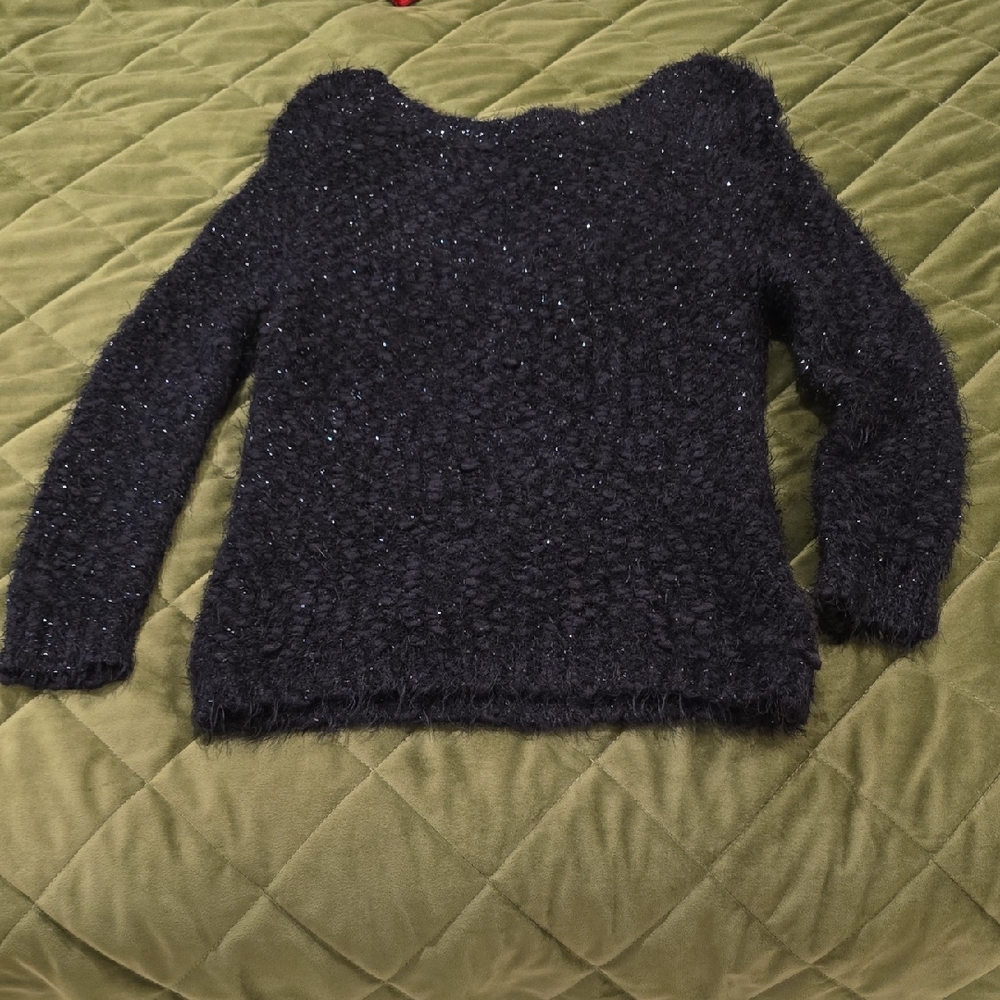 Posh Black Textured Women's Sweater